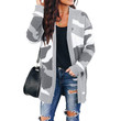 Autumn Sweater Women's Camouflage Mid-length Knitted Cardigan