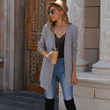 Oversized Knitted Cardigan Women 's Mid-length Large Size Sweater Trench Coat