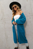Winter Sweater Plus Size Long Solid Color Cardigan High-end Plush Coat For Women