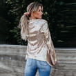 Sequined Suit For Women Autumn Fashion Street Style Slim Fit Small Jacket Blazers