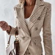 Fashion Suit Plaid Jacket Coats
