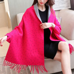 Korean Style Mid-length Two-sided Sweater Women's Cardigan Loose Cape Batwing Shirt Inverness