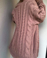 Women's Sweater Mid-length Loose Twist Knitted Cardigan