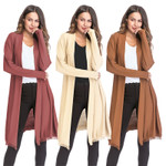 Women's Idle Style Thin Long-sleeved Sweater Fashion Tassel Solid Color Cardigan Shawl