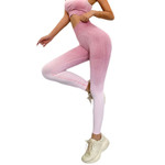 Gradient Seamless Yoga Pants Women's High Waist Tight Hip Lifting Sports Running Training Workout Bottoms
