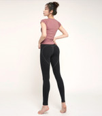 Solid Color Peach Hip Raise Yoga Pants Women's Running Exercise Workout Quick-drying Bottoming Trousers