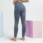 Seamless Tie-dye Sports Tight High Waist Hip Lifting Fitness Running Yoga Pants Women Bottoms