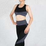 Seamless Yoga Suit Women's Hip Raise Skinny Running Workout Bra Trousers 2-piece Bottoms