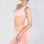Seamless Yoga Suit Women's Hip Raise Skinny Running Workout Bra Trousers 2-piece Bottoms