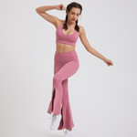 Casual Exercise Yoga Clothes Suit Women's Dance Workout Bra Trousers Two-piece Bottoms