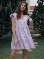 Women's Temperament Commute Stitching Printing Strap Type Quality Dress Floral Dresses
