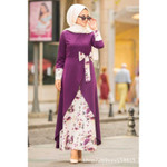 Muslim Print False Two-piece Suit Ethnic Clothing And Dress Floral Dresses