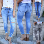 Women's Denim Trousers Casual Wash Skinny Women Jeans