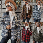 Diyun Designer Plaid Coat Winter Double-sided Fleece Shirt Casual Temperament