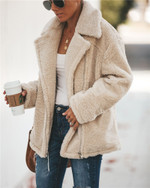 Fashion Long-sleeve Zipper Women's Top Polar Fleece Jacket Coats