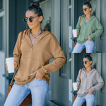 Women's Sweater Fashion Hooded Long Sleeve Jacket Coats