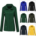 Outdoor Women's Waterproof Jacket Hooded Raincoat Coats