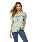 Women's Embroidered Shirt Blouses