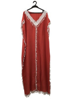 Plus Size Women's Bohemian Tassel Maxi Dress