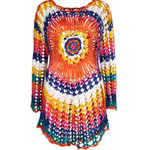 Handmade Crocheted Sexy Cutout Sunflower Beach Skirt Bohemian Ethnic Style Vacation 4 Colors