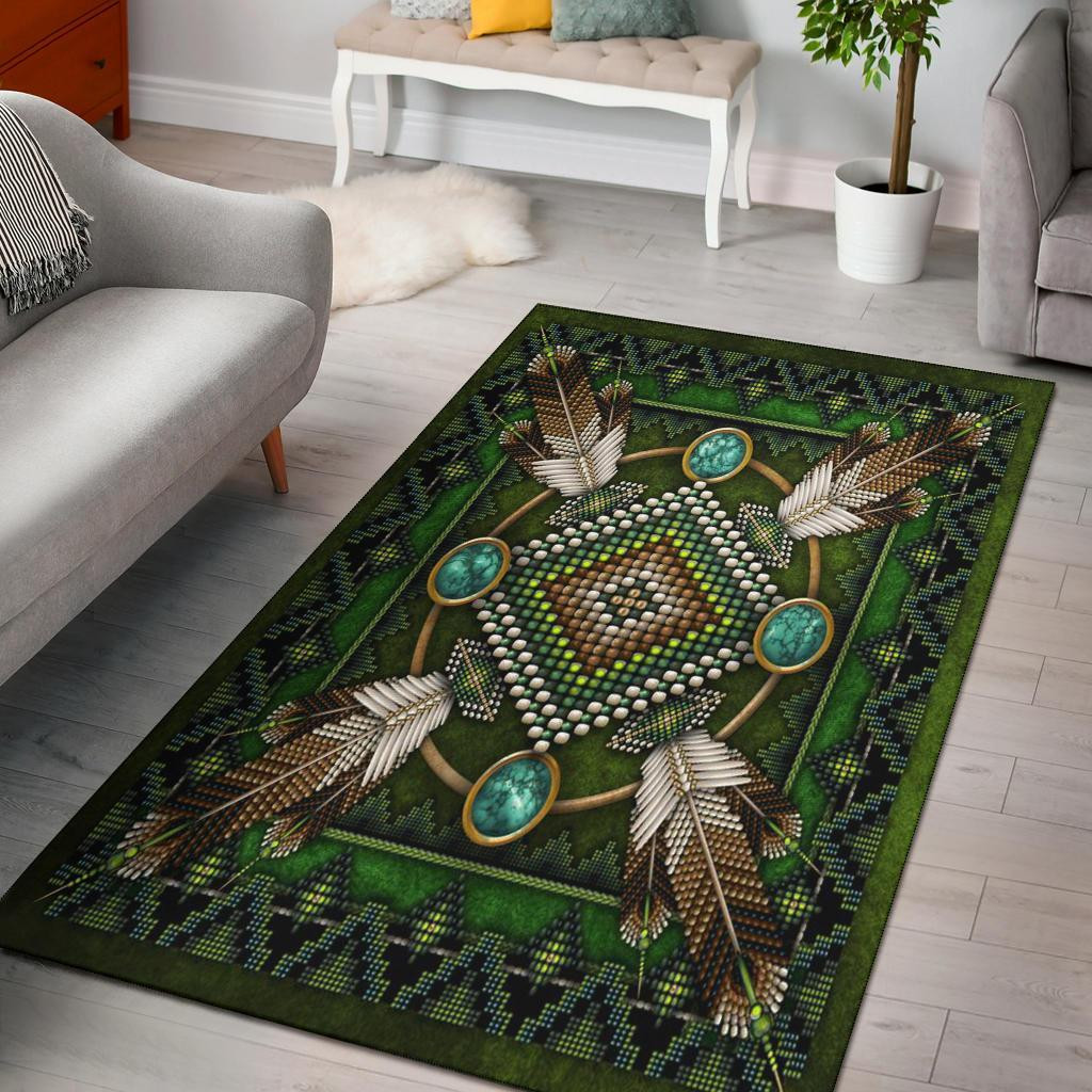 Bison native american symbol rug carpet native american rug living room rug home decor