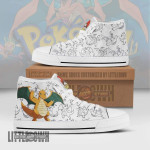 Dragonite High Top Canvas Shoes Custom Pokemon Anime Sneakers - LittleOwh - 1