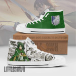 Armin Arlert High Top Canvas Shoes Custom Attack on Titan Anime Mixed Manga - LittleOwh - 1