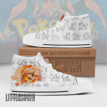 Arcanine High Top Canvas Shoes Custom Pokemon Anime Sneakers - LittleOwh - 1