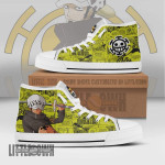 Trafalgar D. Water Law High Top Shoes Custom 1Piece Anime Canvas Sneakers - LittleOwh - 1