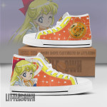 Sailor Venus High Top Shoes Custom Sailor Moon Anime Canvas Sneakers - LittleOwh - 1