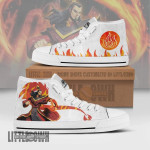 Ozai High Top Canvas Shoes Custom Avatar: The Last Airbender Anime Sneakers - LittleOwh - 1