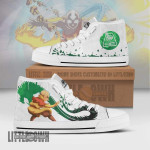 Aang High Top Canvas Shoes Custom Earthbending Avatar: The Last Airbender Anime Sneakers - LittleOwh - 1