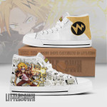 Denki Kaminari High Top Canvas Shoes Custom My Hero Academia Anime Mixed Manga Style - LittleOwh - 1