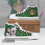 Sailor Moon Shoes Sailor Pluto Anime High Tops Canvas Sneakers - LittleOwh - 1