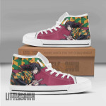 Tomioka KNY Anime Custom All Star High Top Sneakers Pattern Canvas Shoes - LittleOwh - 1