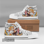 Rengoku KNY Anime All Star High Top Sneakers Custom Canvas Shoes - LittleOwh - 1