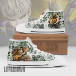 Genos High Top Canvas Shoes Custom One Punch Man Anime Mixed Manga Style - LittleOwh - 1