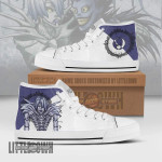 Rem High Top Canvas Shoes Custom Death Note Anime Sneakers - LittleOwh - 1