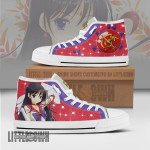 Sailor Mars High Top Shoes Custom Sailor Moon Anime Canvas Sneakers - LittleOwh - 1