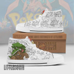 Torterra High Top Canvas Shoes Custom Pokemon Anime Sneakers - LittleOwh - 1