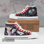 Tuxedo Mask High Top Shoes Custom Sailor Moon Anime Canvas Sneakers - LittleOwh - 1