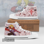 Edward Elric High Top Canvas Shoes Custom Fullmetal Alchemist Anime Mixed Manga Style - LittleOwh - 1