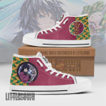 Giyuu High Top Canvas Shoes Custom KNY Anime Sneakers - LittleOwh - 1
