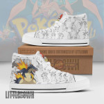 Typhlosion High Top Canvas Shoes Custom Pokemon Anime Sneakers - LittleOwh - 1