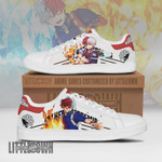 Todoroki Shoes My Hero Academia Skate Low Tops Custom Anime Sneakers - LittleOwh - 1