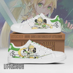 Leafa Sneakers Custom Sword Art Online Anime Skateboard Shoes - LittleOwh - 1