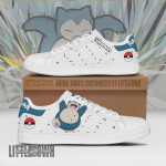 Pokemon Snorlax Skateboard Shoes Custom Anime Sneakers - LittleOwh - 1