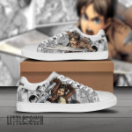 Attack on Titan Shoes AOT Eren Yeager Custom AnimeSkateboard Sneakers - LittleOwh - 1