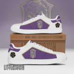 Black Clover Purple Orca Skateboard Shoes Custom Anime Sneakers - LittleOwh - 1