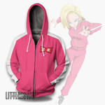 Android 18 Unisex Casual Hoodie Dragon Ball Z - LittleOwh - 1